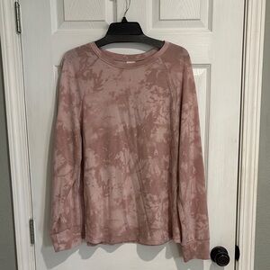 Pink Tie-Dye Long Sleeve Top